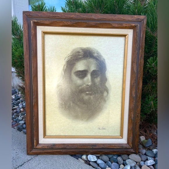 Compassionate Christ By Fern Beckham Print Wood Frame - Picture 5 of 8